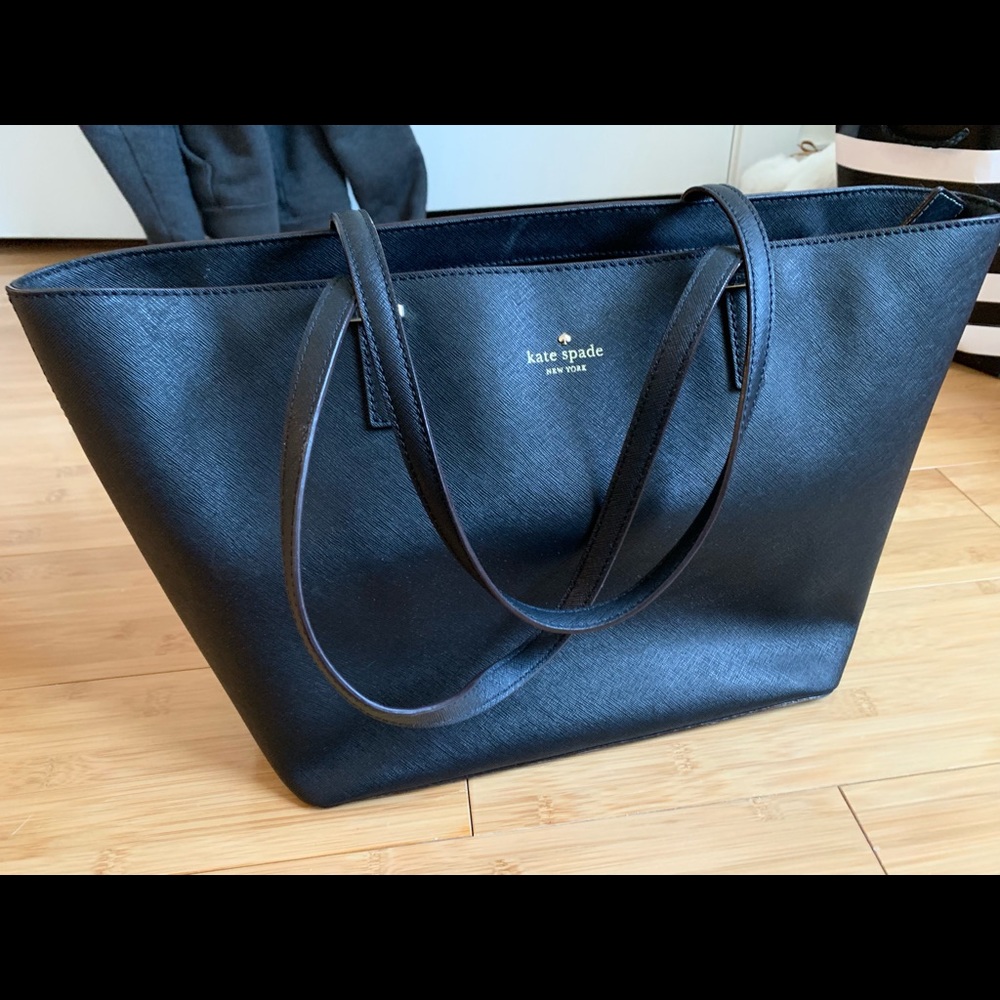 Kate Spade black harmony tote bag